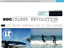 Tablet Screenshot of islandrevolution.com